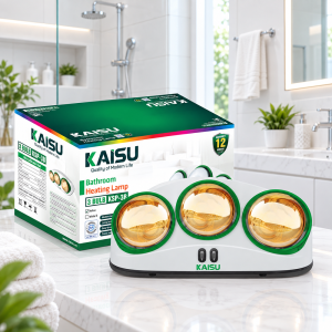 ĐÈN SƯỞI 3 BÓNG KS25-3B (Thân Ghi Xám – Bóng Vàng)